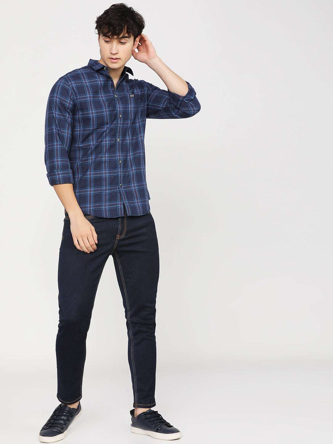 Shop Men Checked Shirt Online.