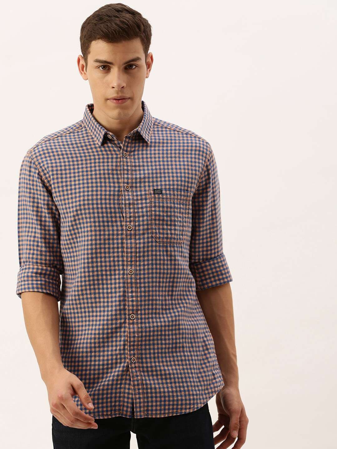 Shop Men Checked Shirt Online.