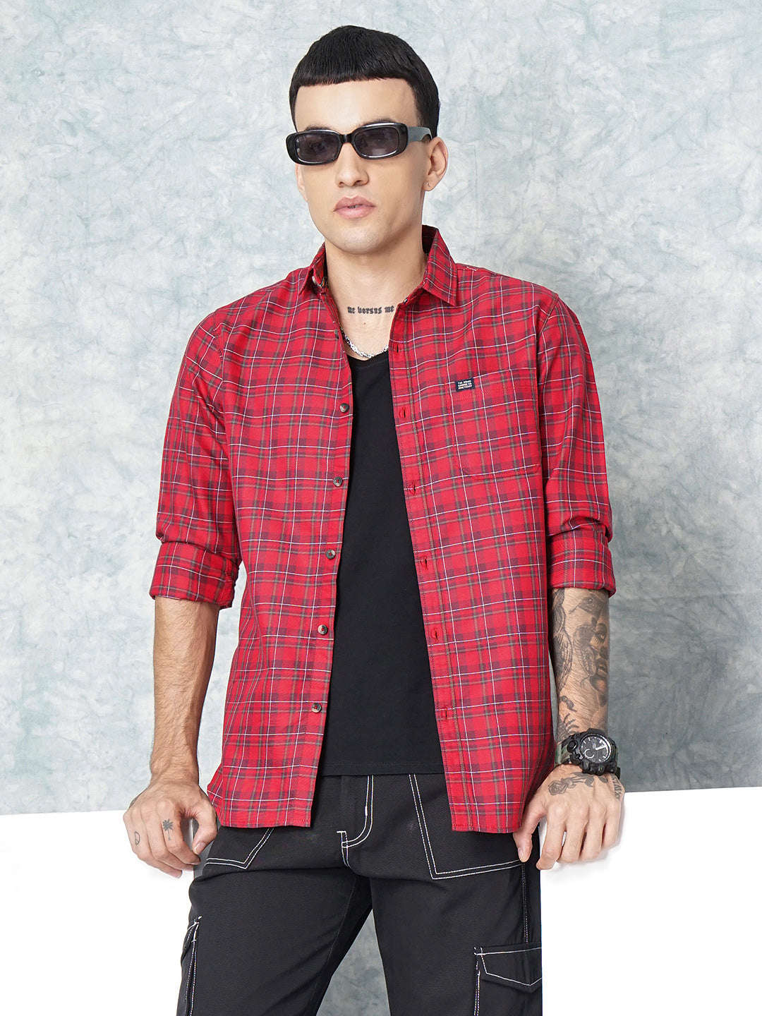 Shop Men Checks Shirt Online.