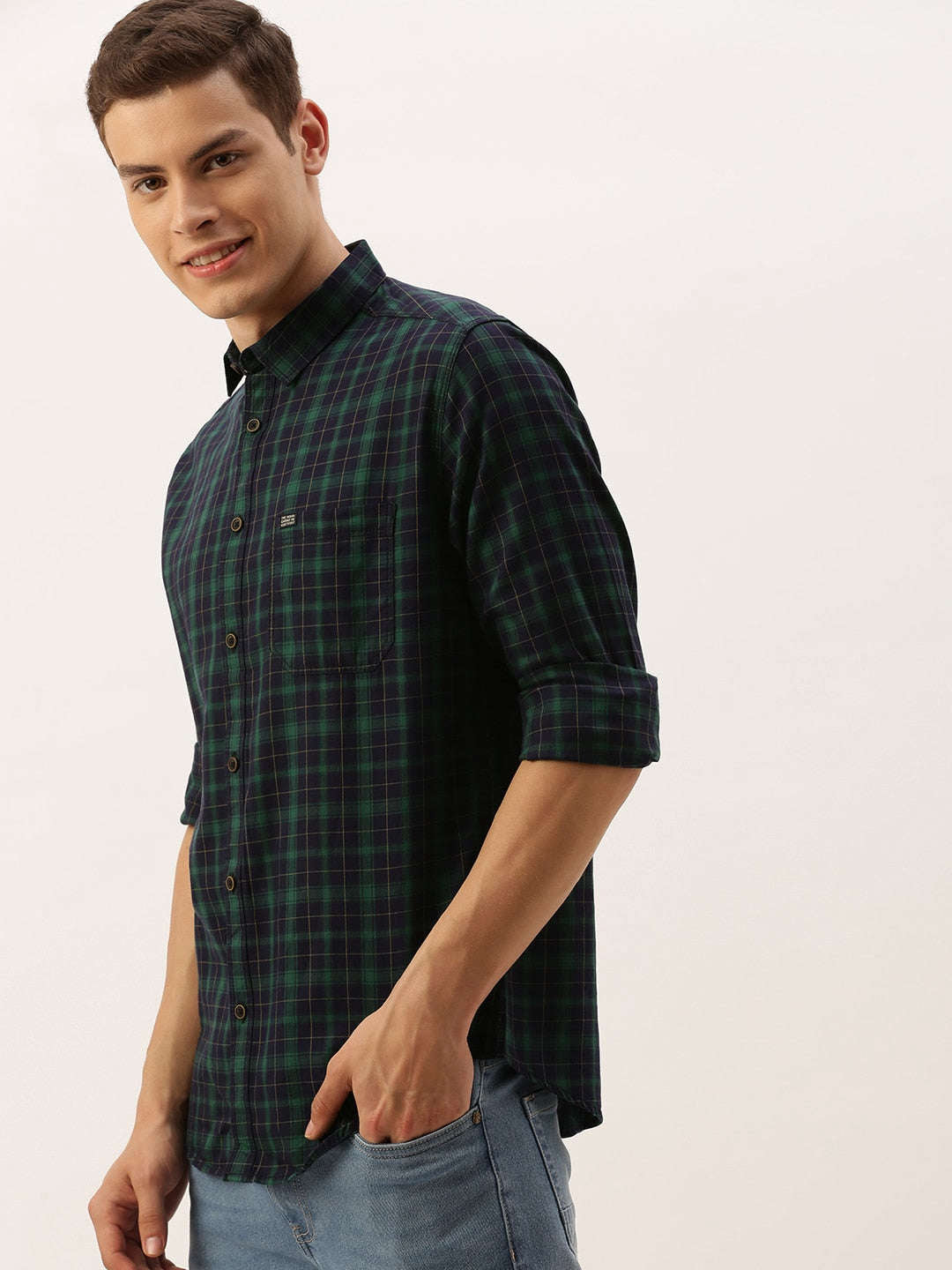 Shop Men Checks Shirt Online.