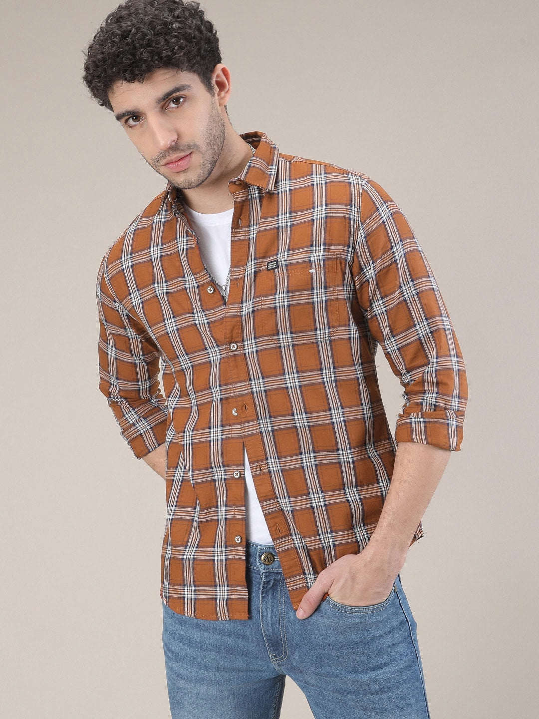 Shop Men Checks Shirt Online.