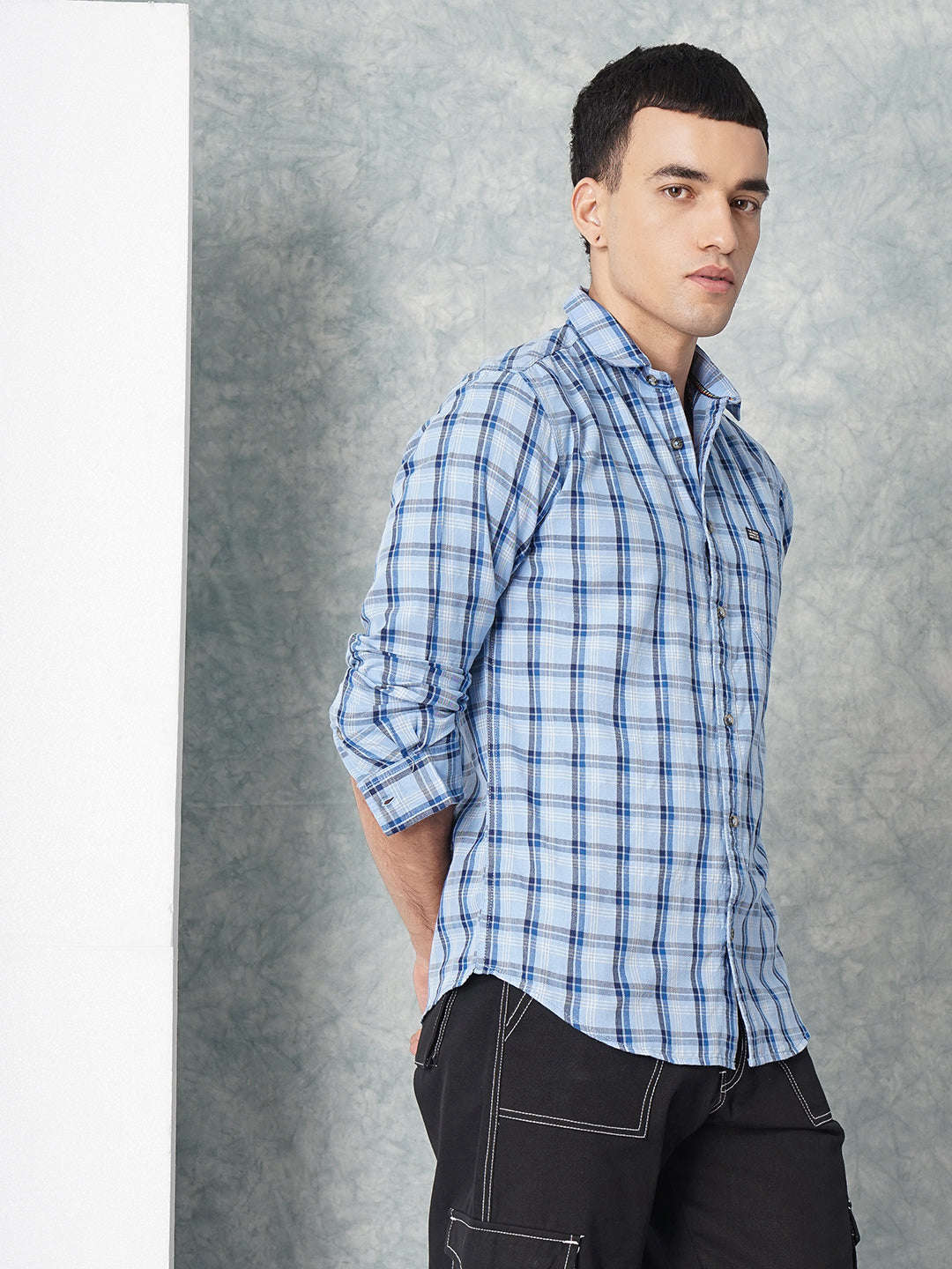 Shop Men Checked Shirt Online.