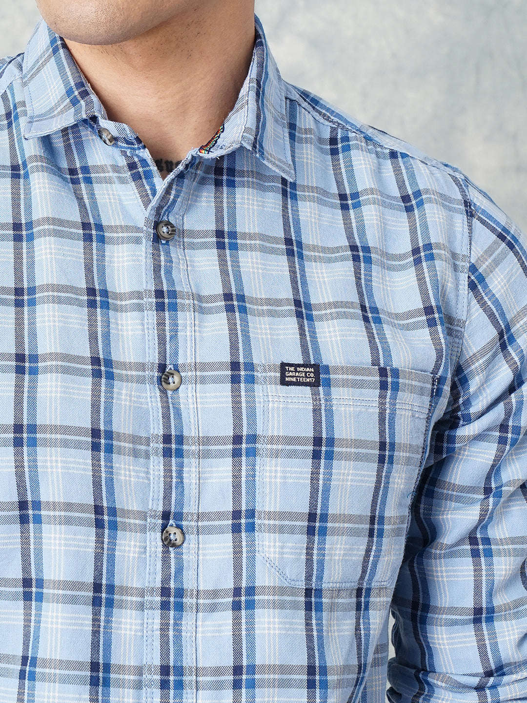 Shop Men Checked Shirt Online.