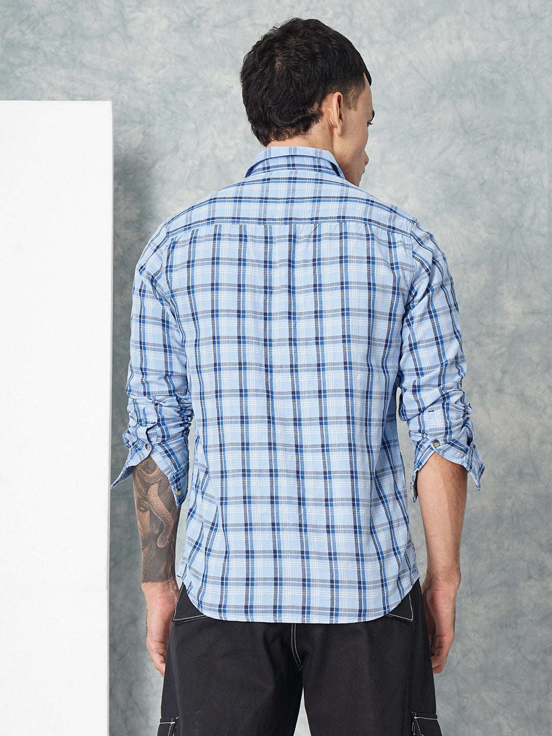 Shop Men Checked Shirt Online.