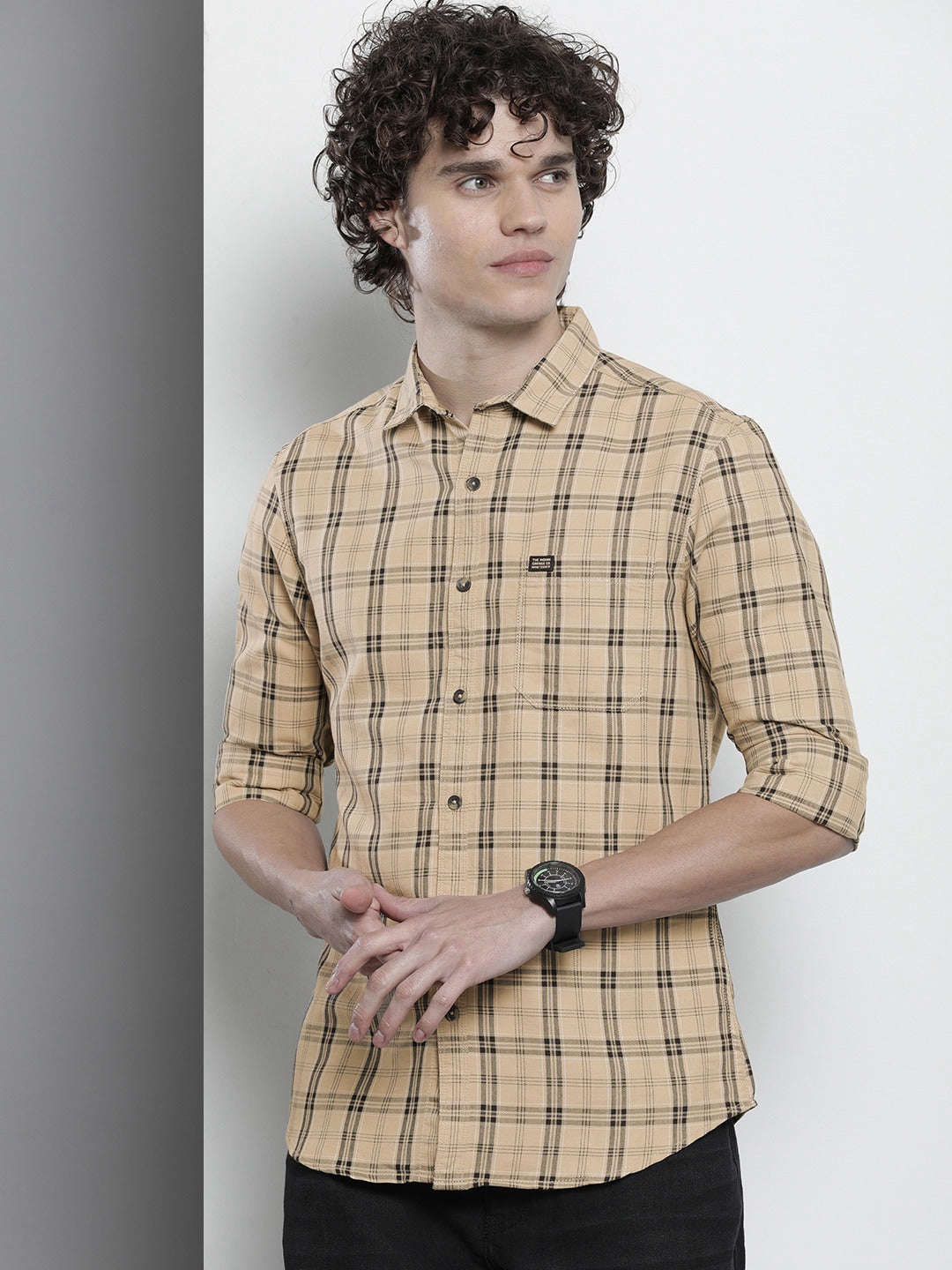 Shop Men Checked Shirt Online.