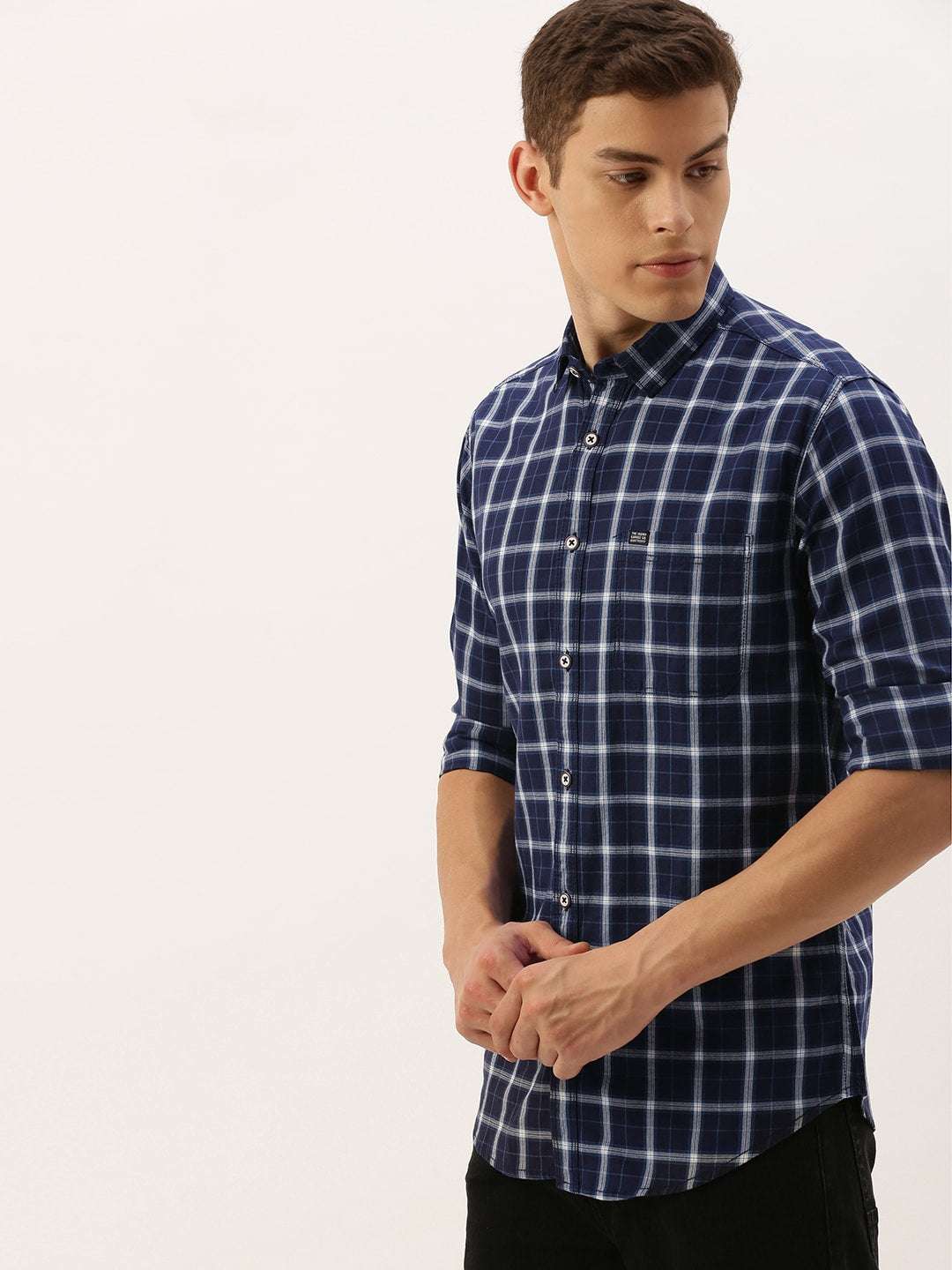 Shop Men Checked Shirt Online.