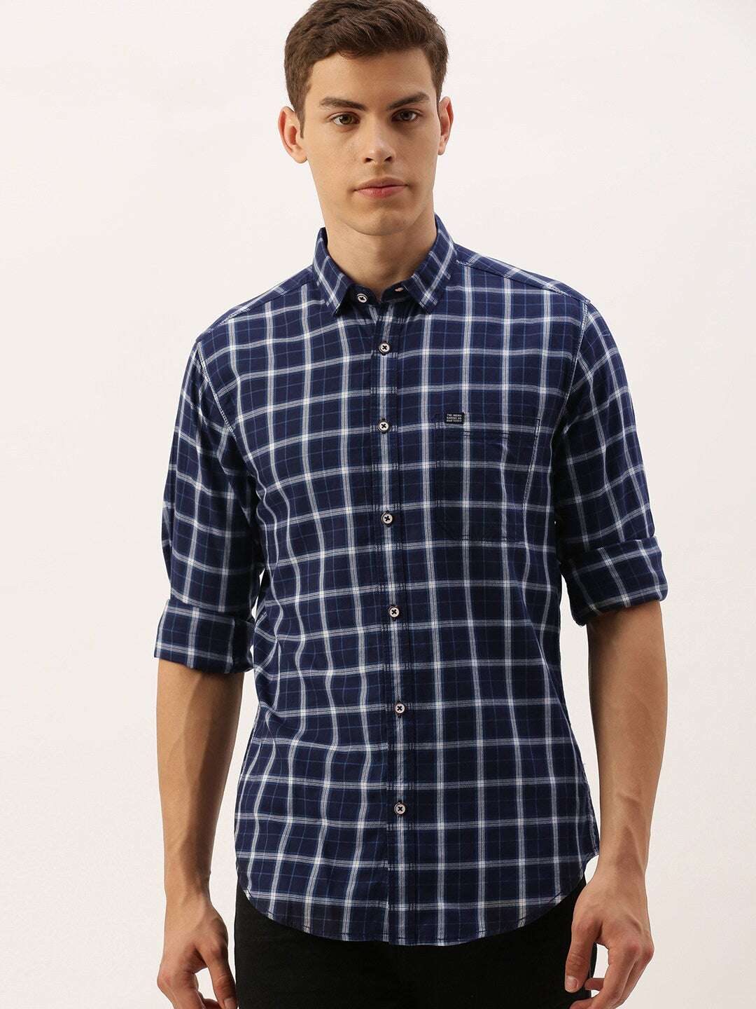 Shop Men Checked Shirt Online.