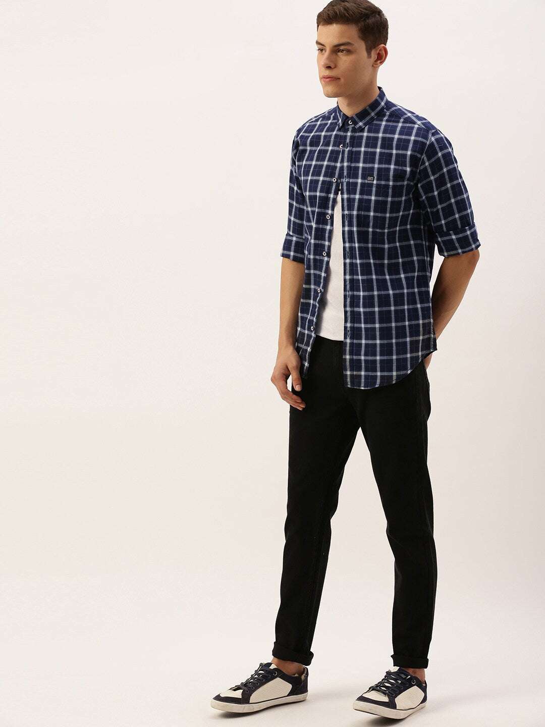 Shop Men Checked Shirt Online.