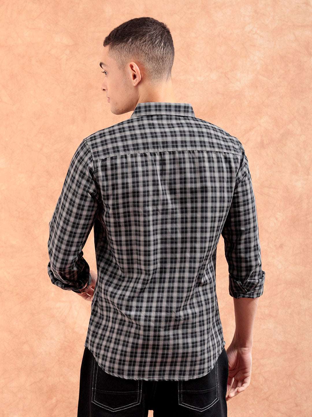 Shop Men Checks Shirt Online.