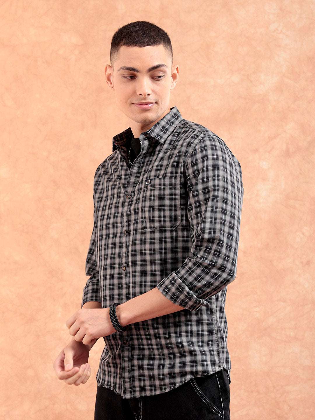 Shop Men Checks Shirt Online.