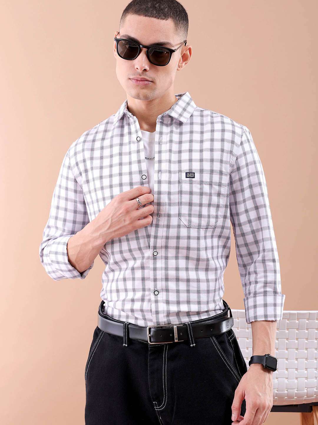 Shop Men Checks Shirt Online.