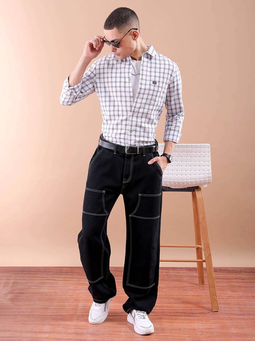 Shop Men Checks Shirt Online.