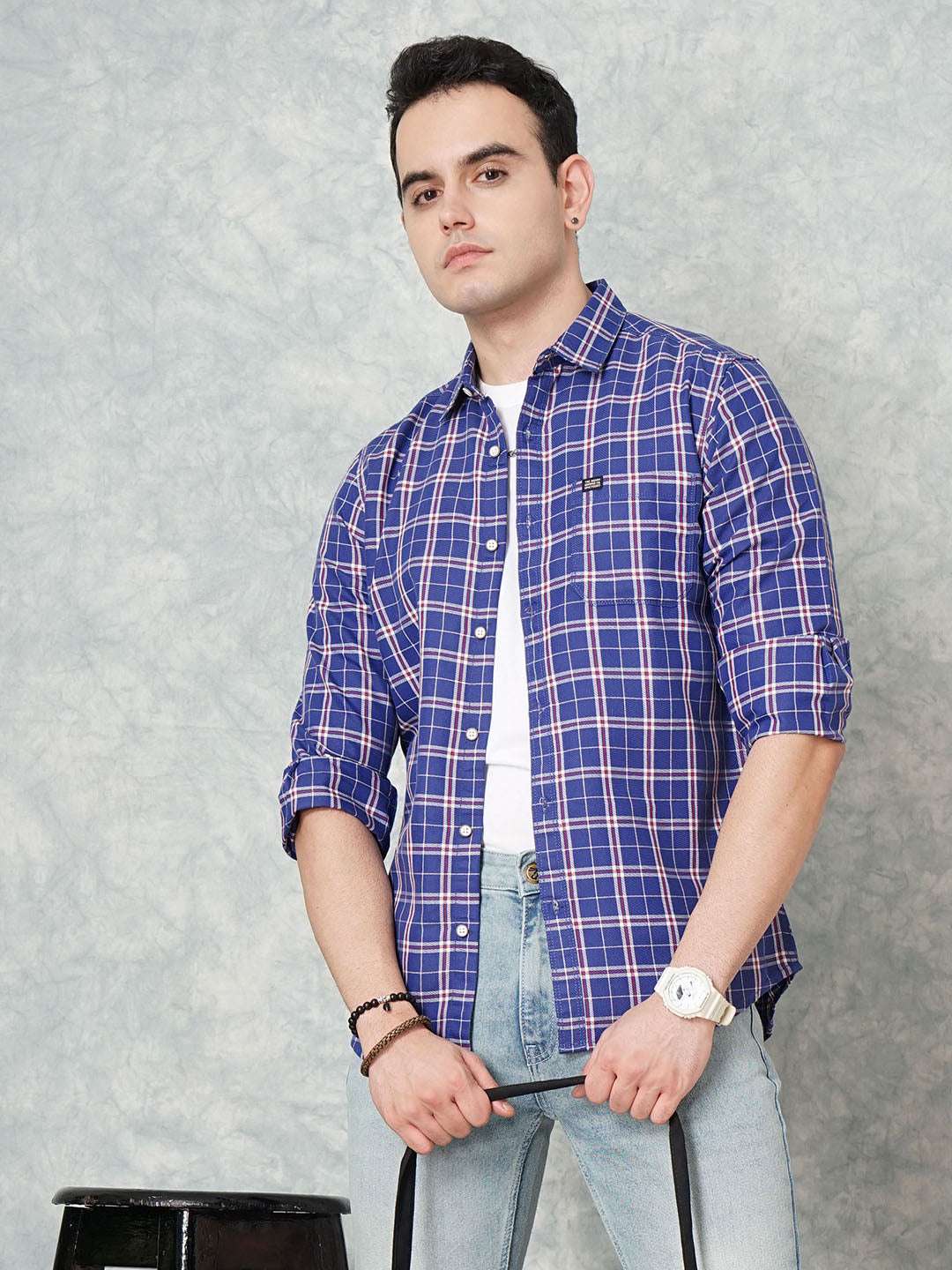 Shop Men Checks Shirt Online.