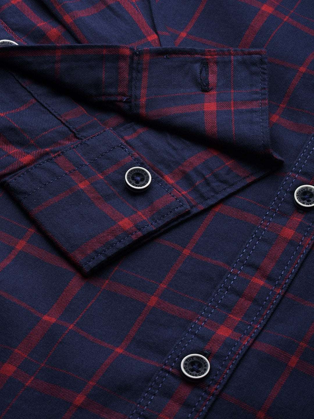 Shop Men's Checked Slim Fit Shirt Online.