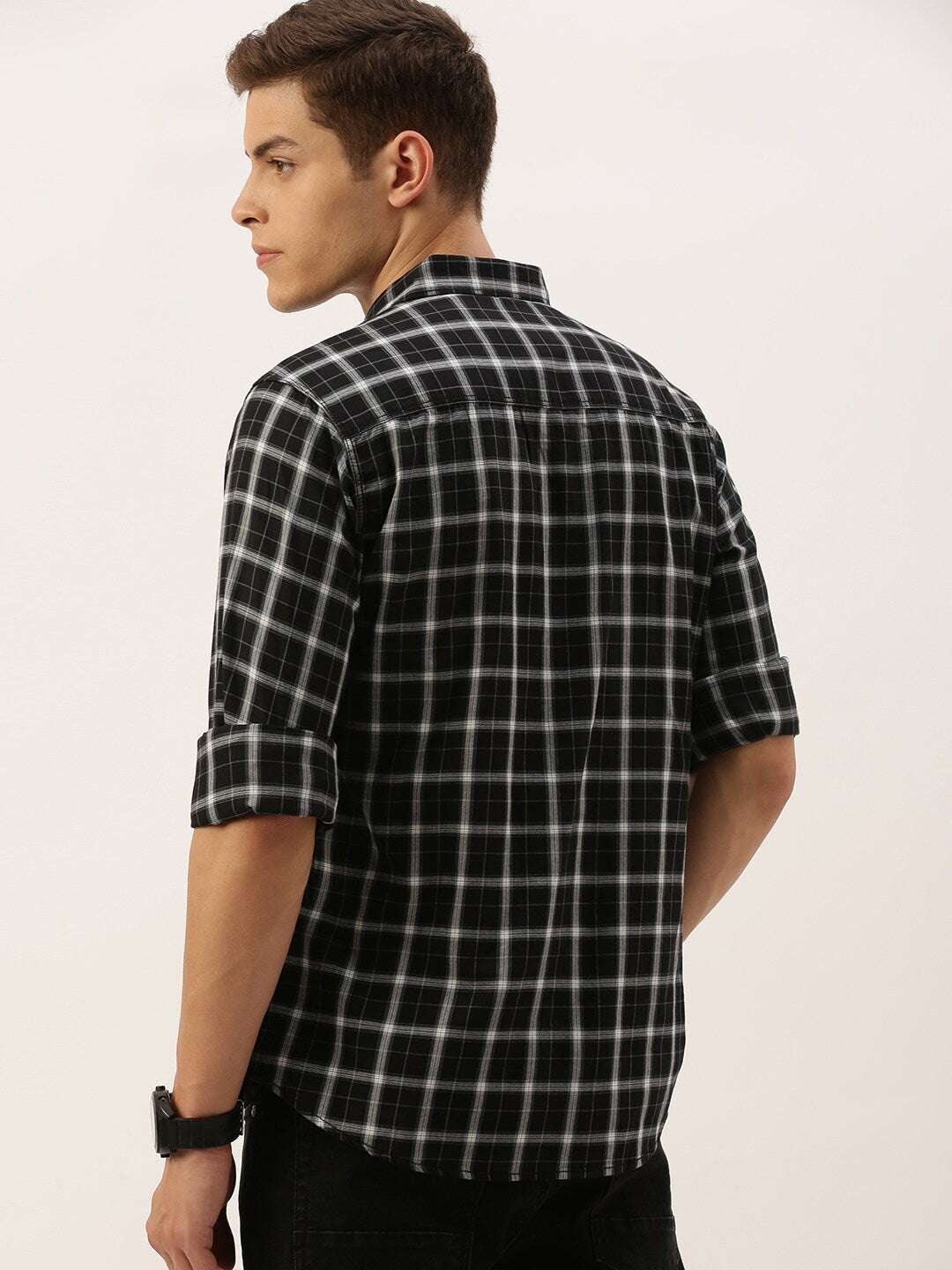 Shop Men Checked Shirt Online.