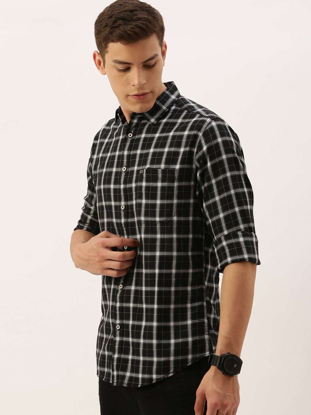 Shop Men Checked Shirt Online.