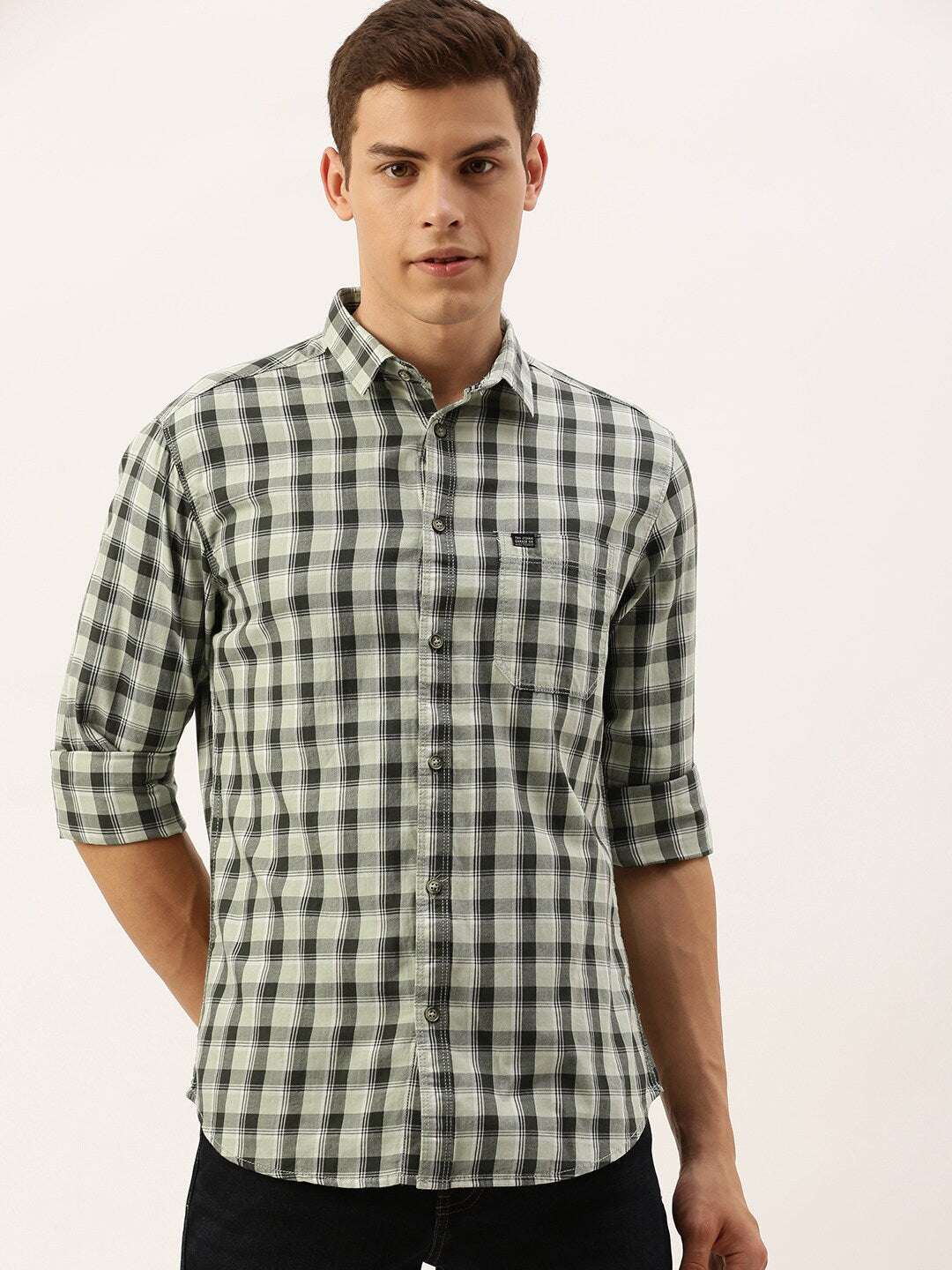 Shop Men Checked Shirt Online.