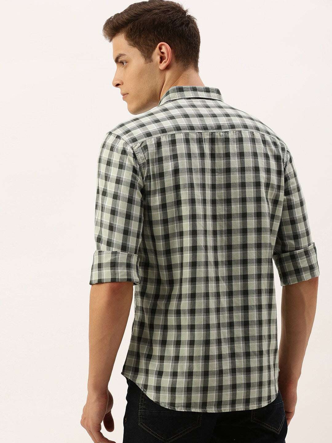 Shop Men Checked Shirt Online.