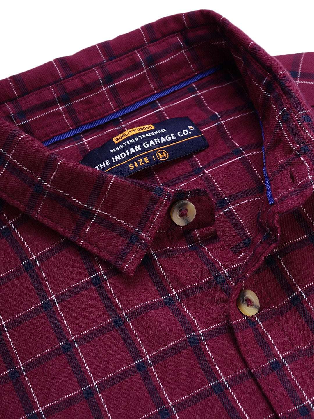 Shop Men's Checked Slim Fit Shirt Online.