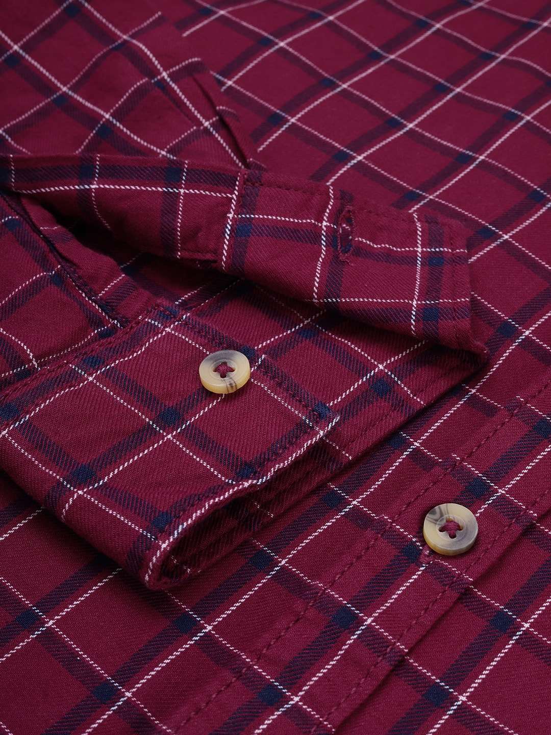 Shop Men's Checked Slim Fit Shirt Online.