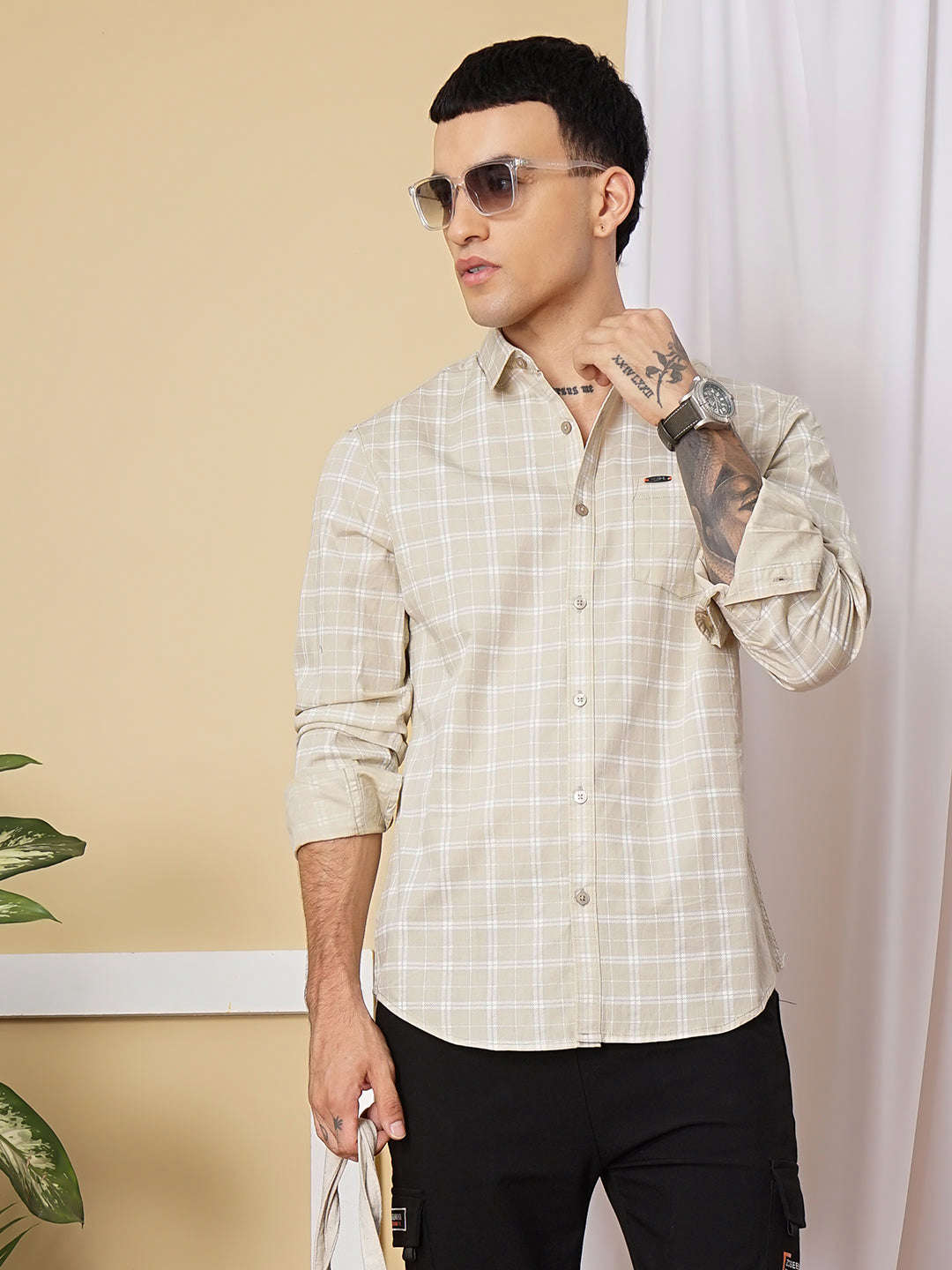 Shop Men Checks Shirt Online.