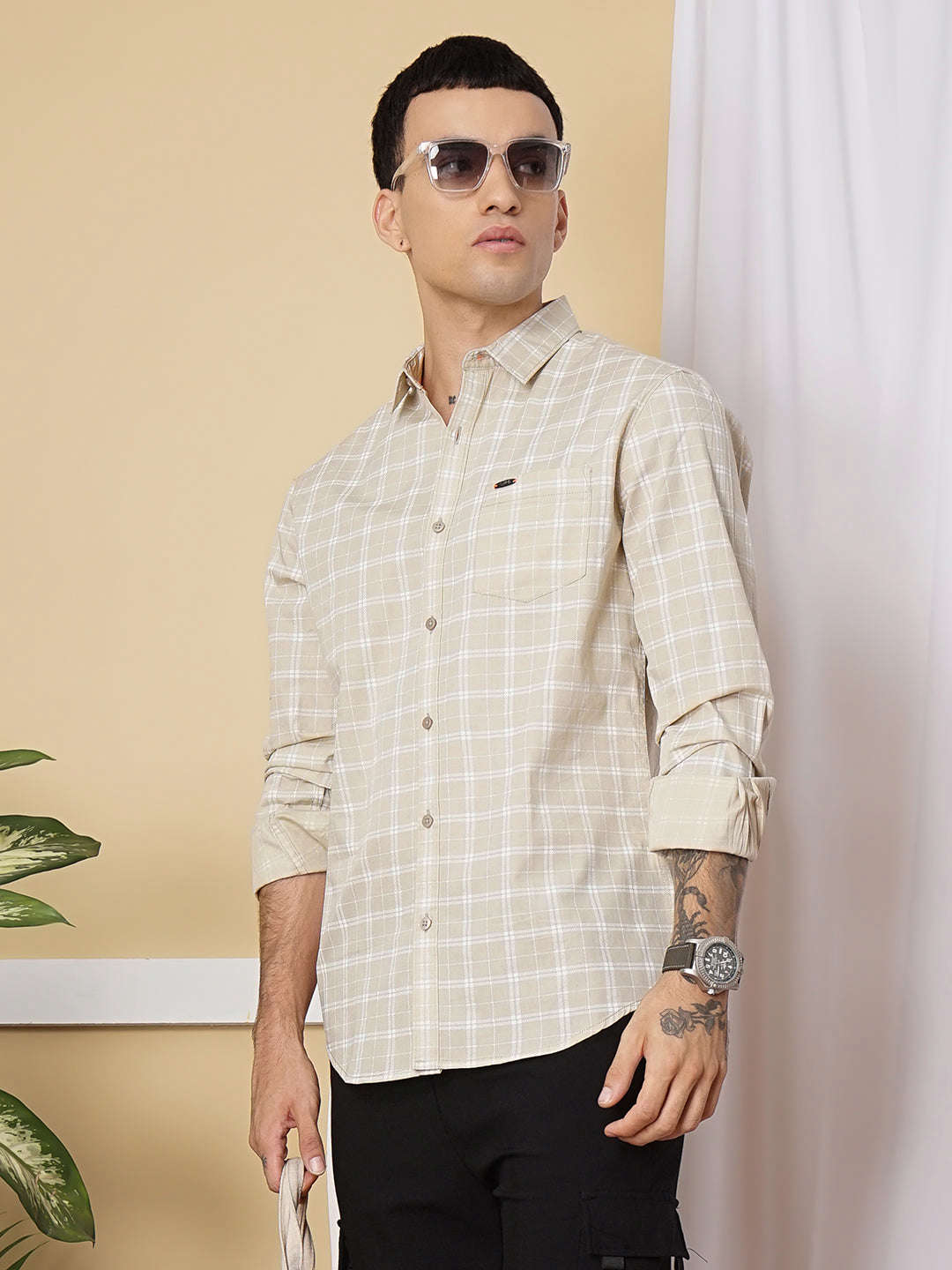 Shop Men Checks Shirt Online.