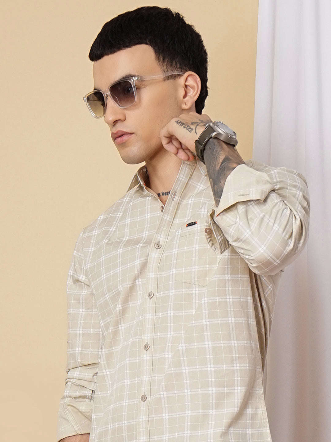 Shop Men Checks Shirt Online.