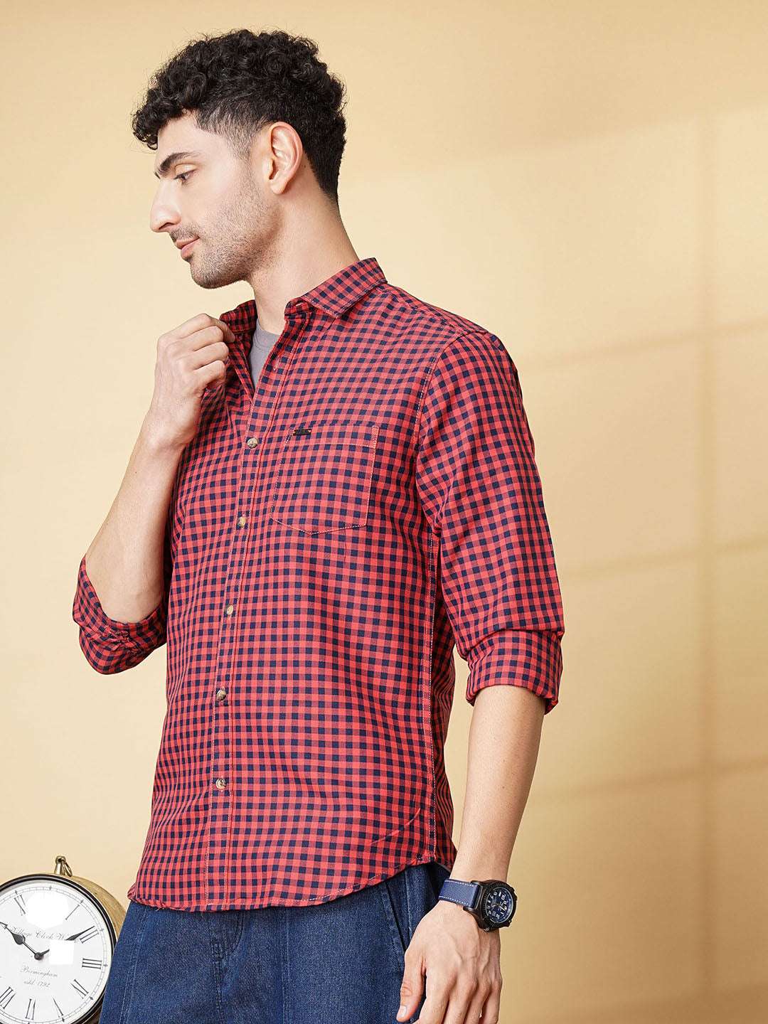 Shop Men Checks Shirt Online.