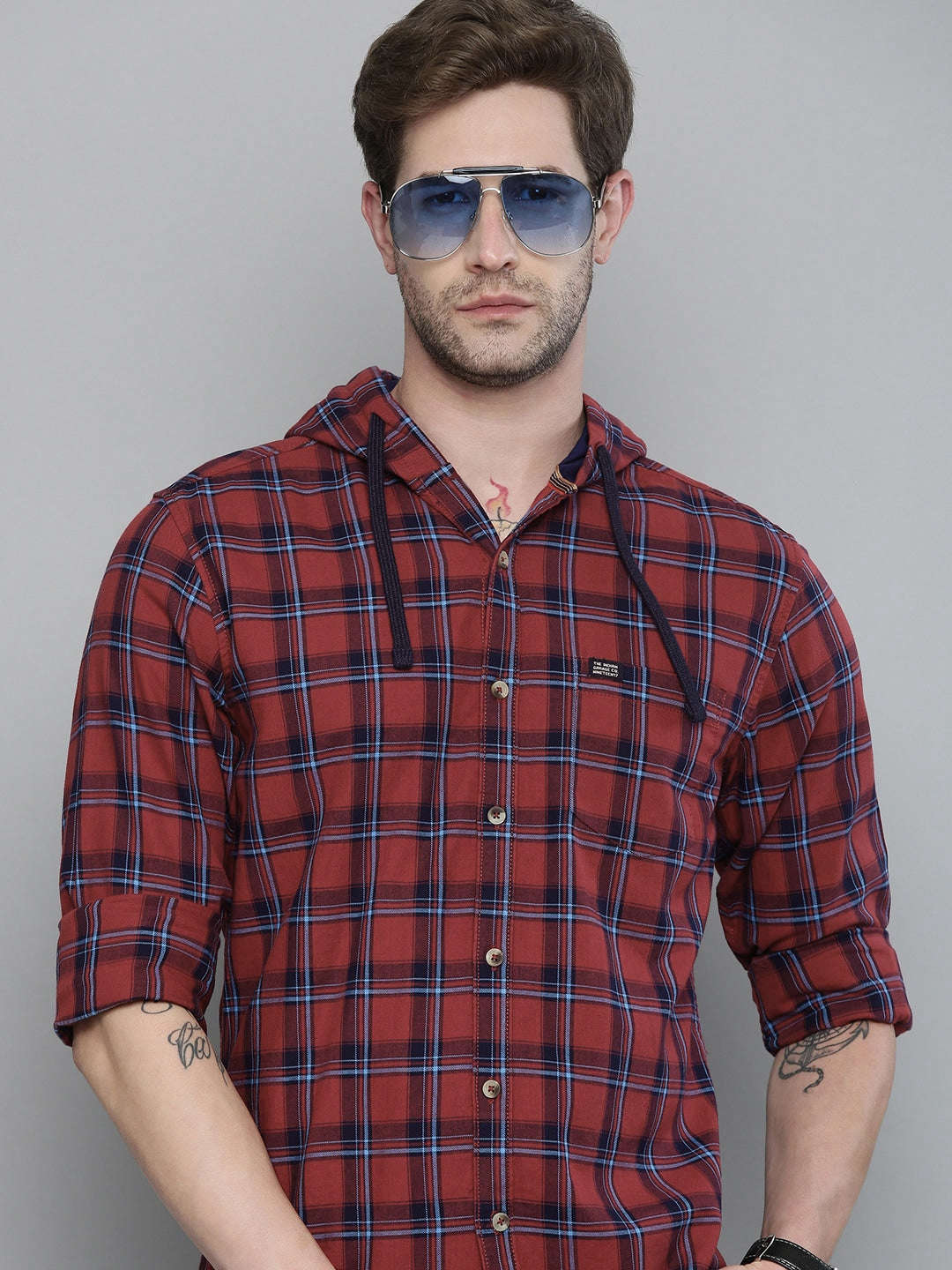 Shop Men Checks Shirt Online.