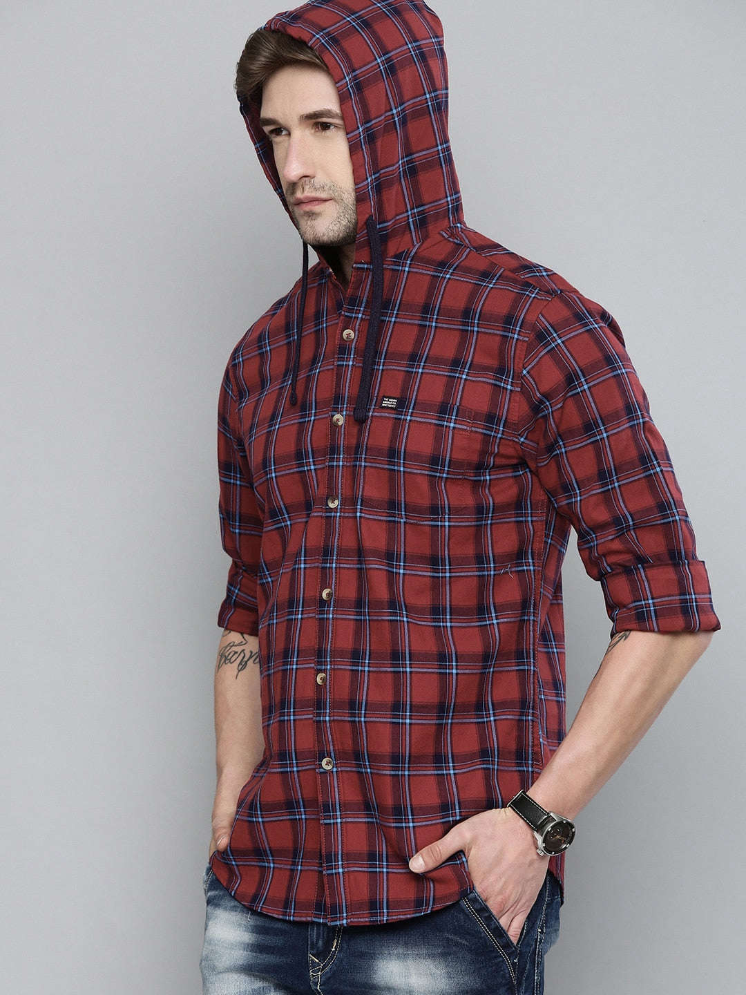 Shop Men Checks Shirt Online.