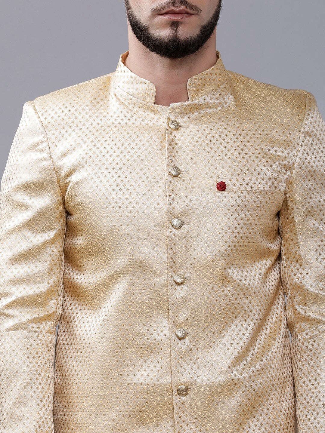 Shop Men Jacquard Sherwani Online.