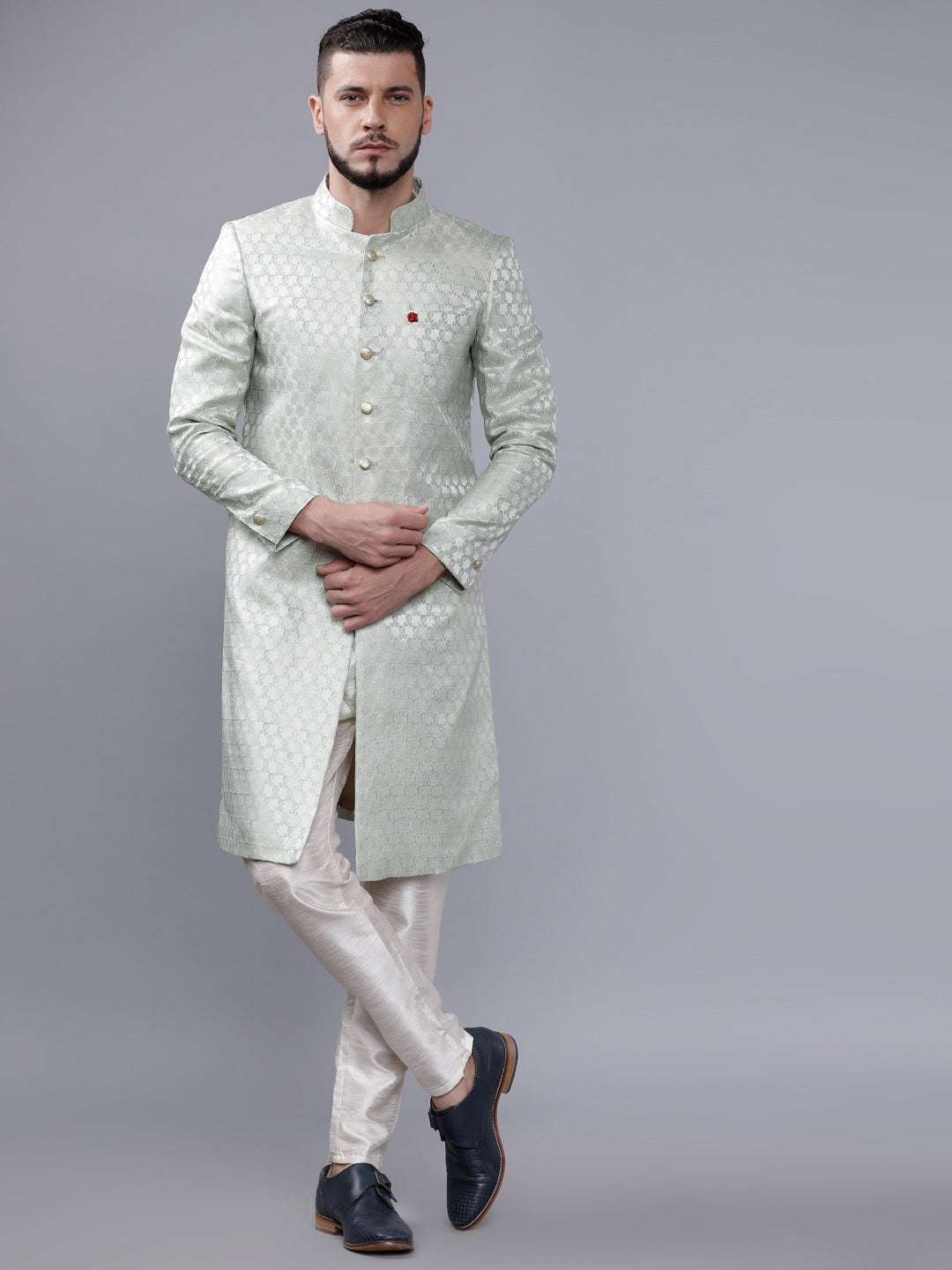 Shop Men Jacquard Sherwani Online.