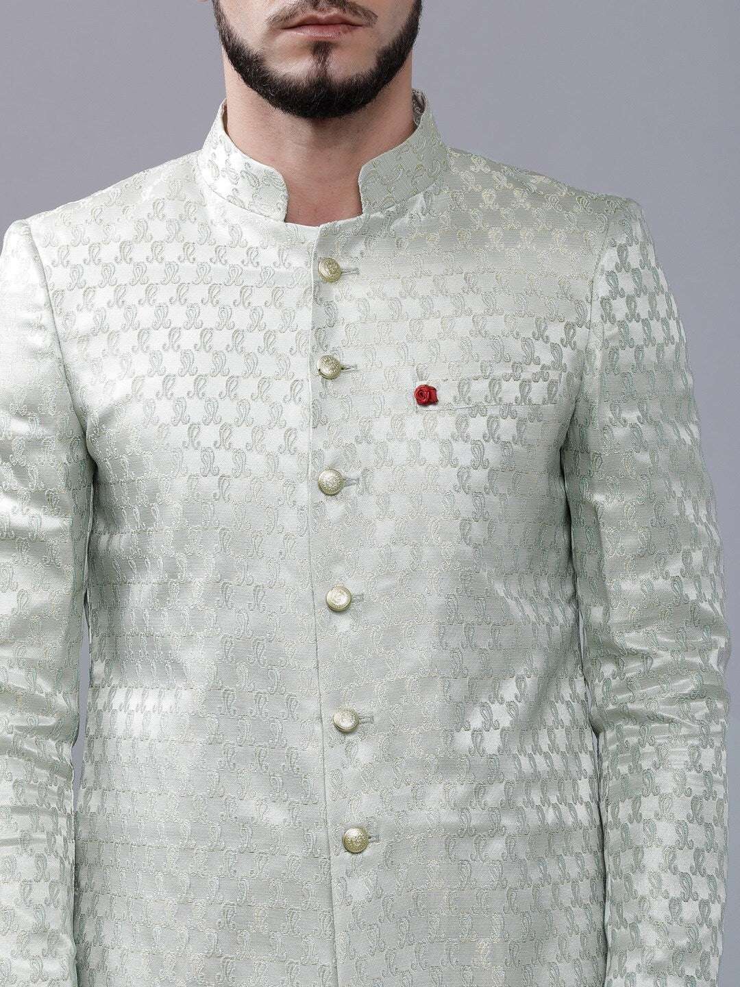 Shop Men Jacquard Sherwani Online.