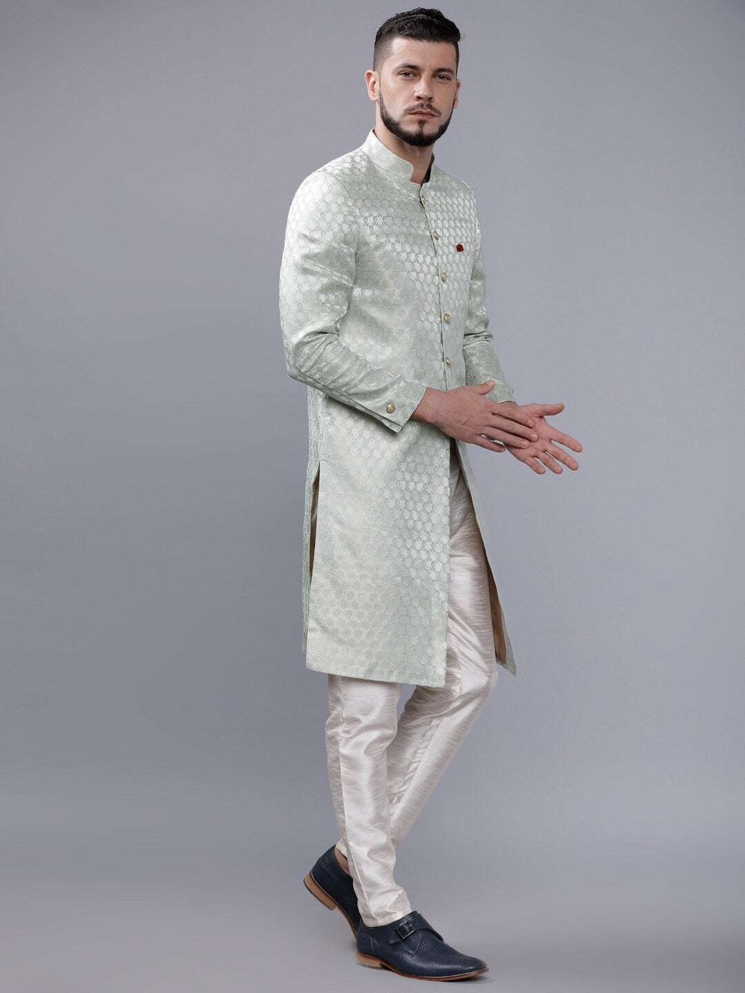 Shop Men Jacquard Sherwani Online.