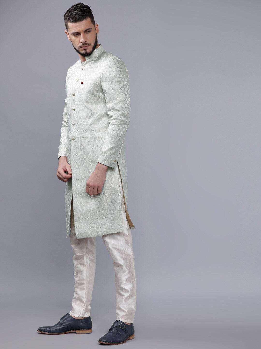 Shop Men Jacquard Sherwani Online.