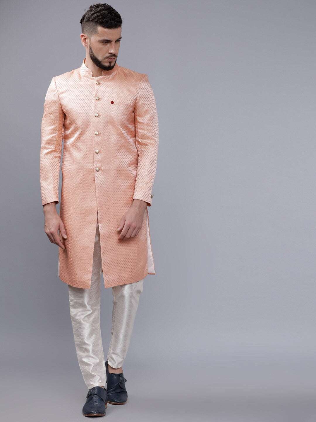 Shop Men Jacquard Sherwani Online.