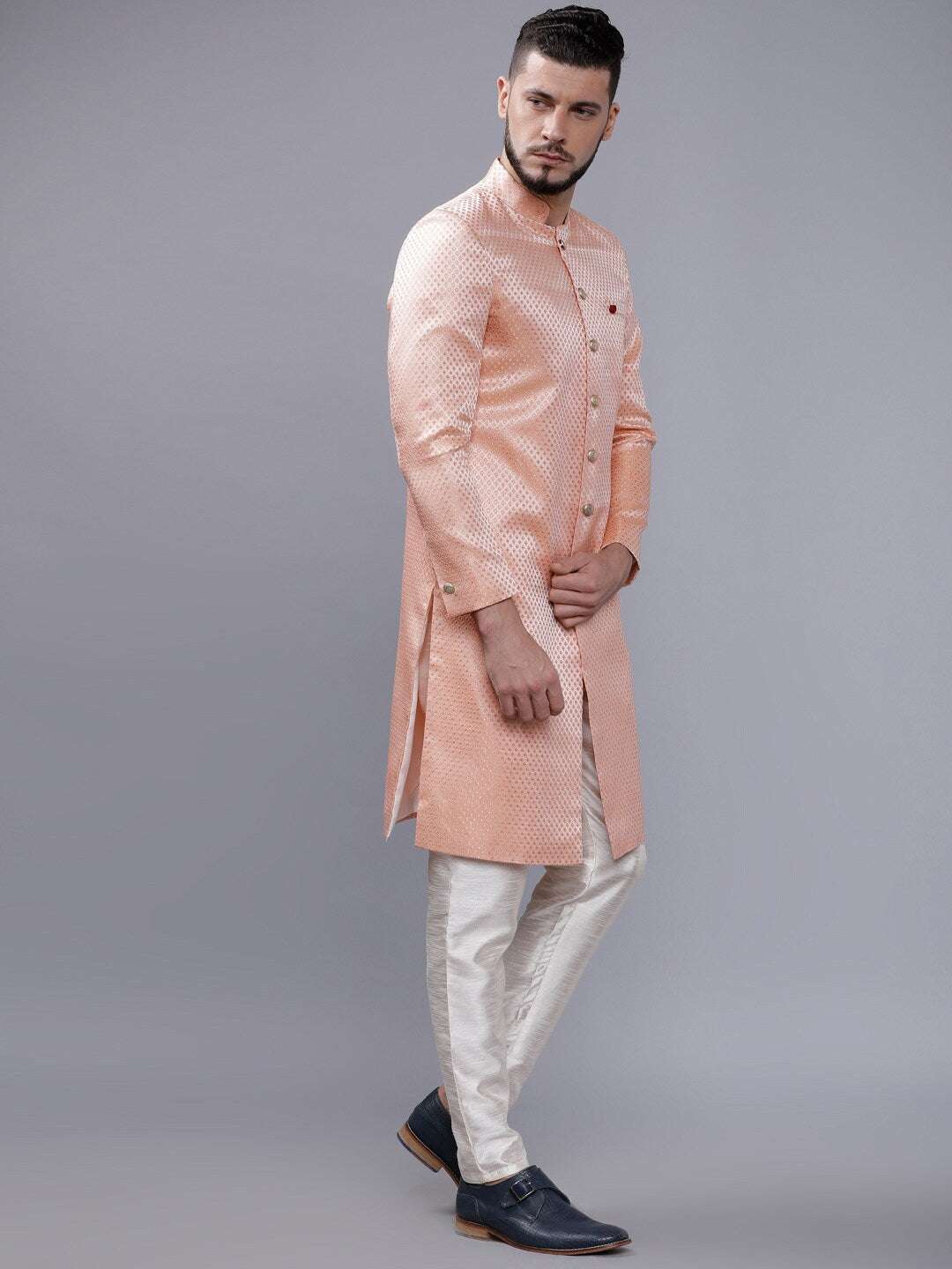 Shop Men Jacquard Sherwani Online.