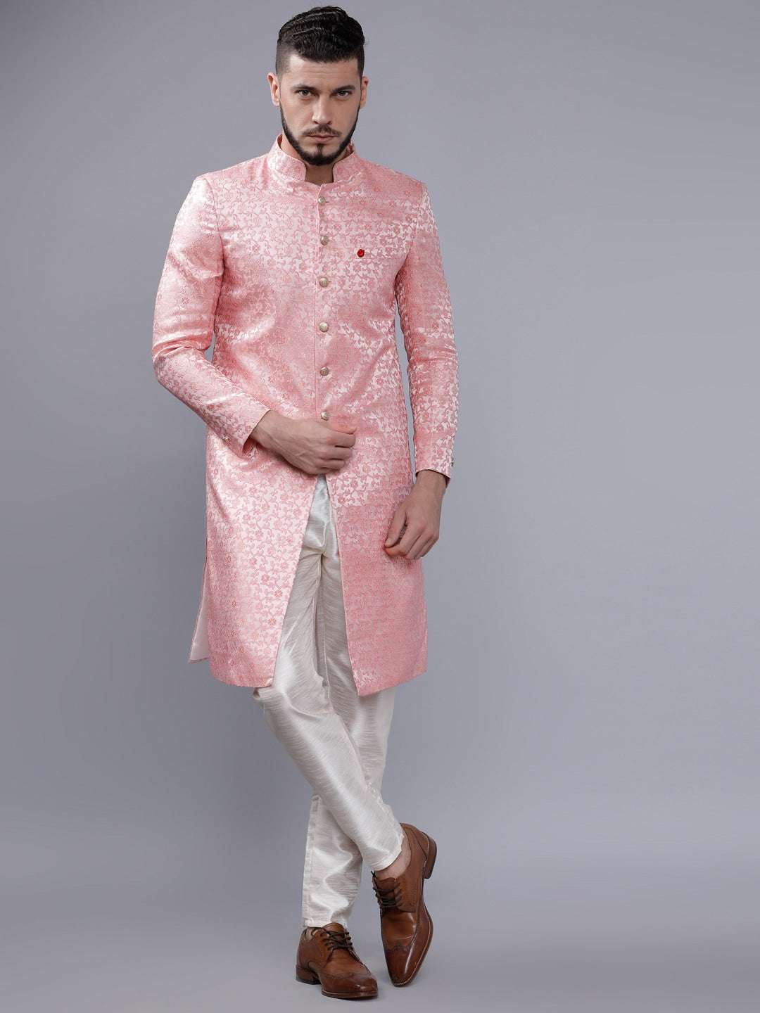 Shop Men Jacquard Sherwani Online.