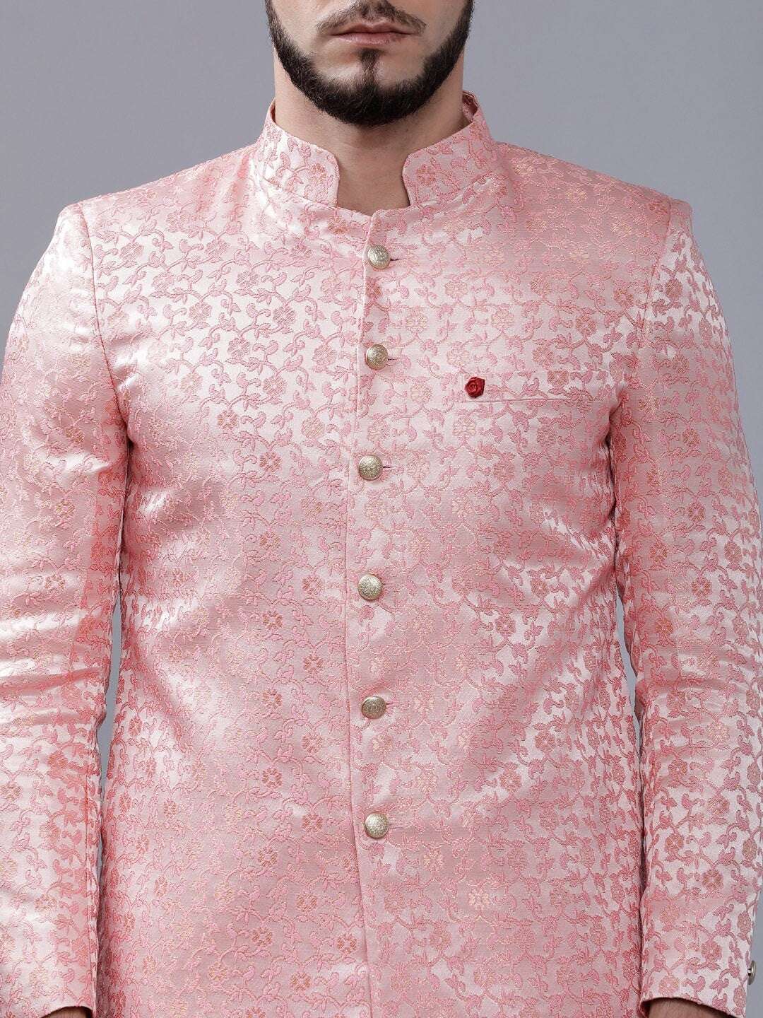 Shop Men Jacquard Sherwani Online.