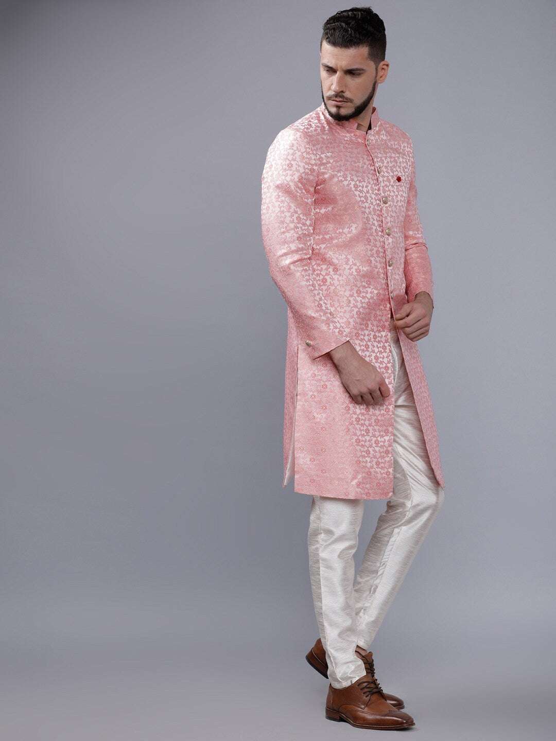 Shop Men Jacquard Sherwani Online.