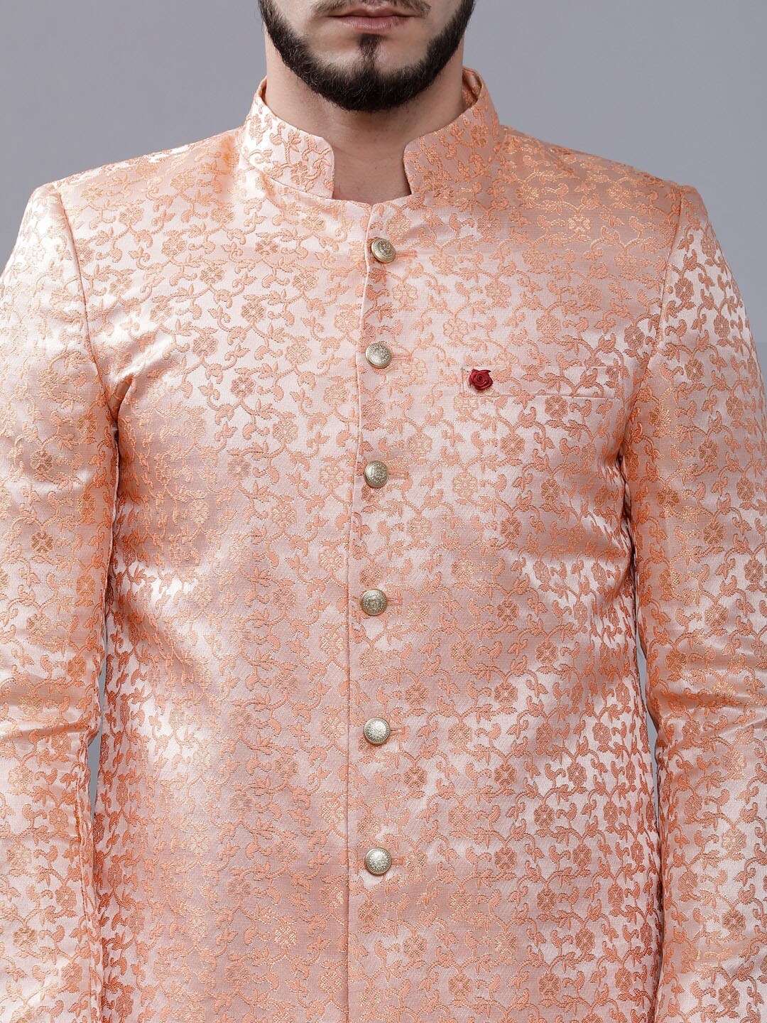 Shop Men Jacquard Sherwani Online.