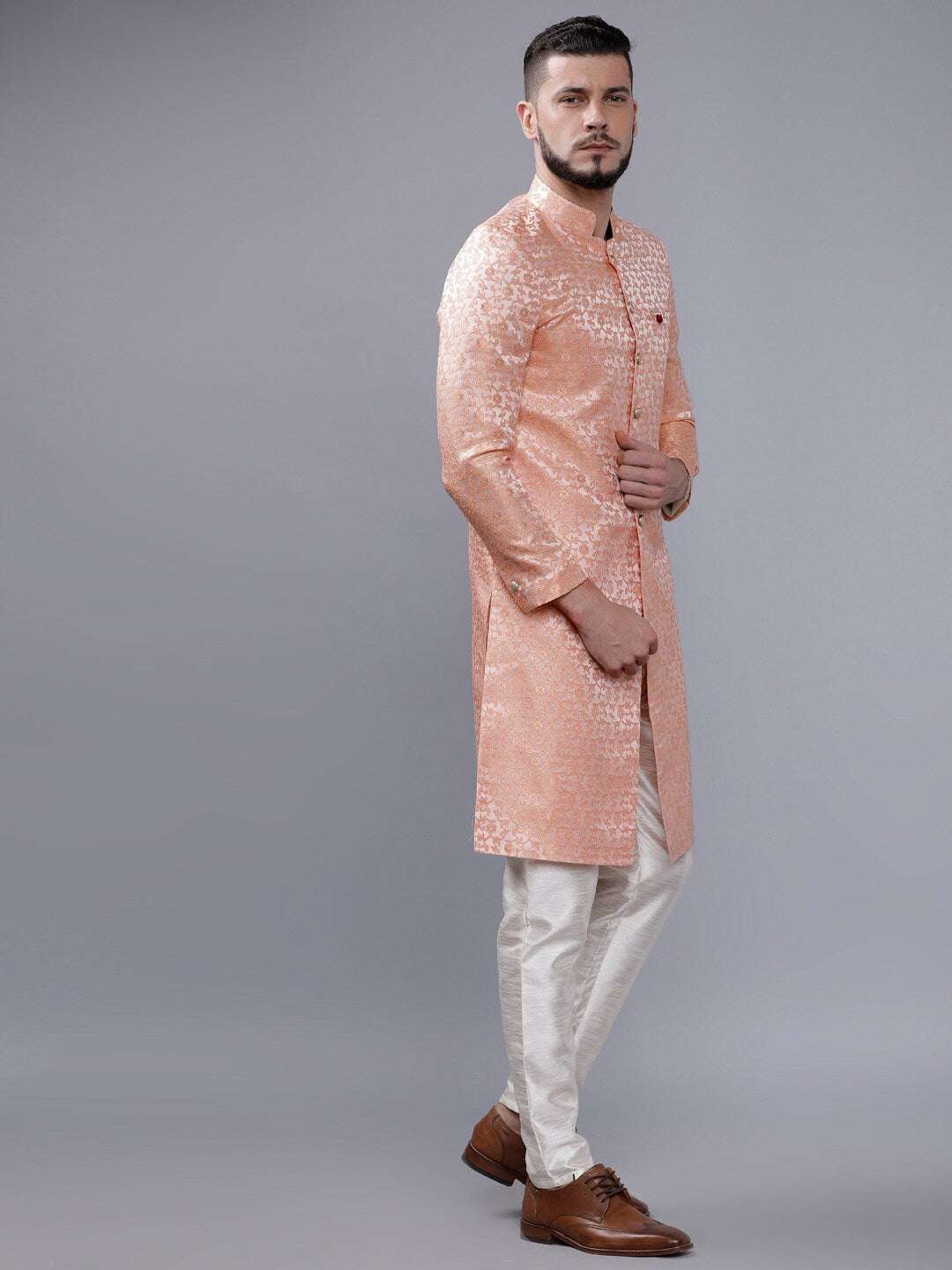 Shop Men Jacquard Sherwani Online.