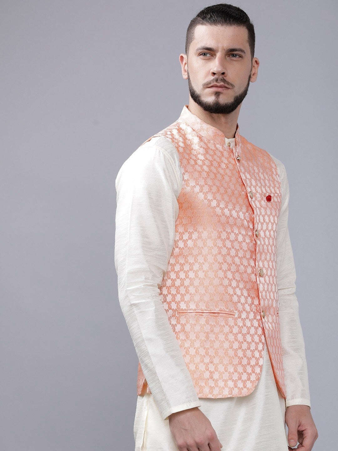 Shop Men's Printed Waistcoat Online.