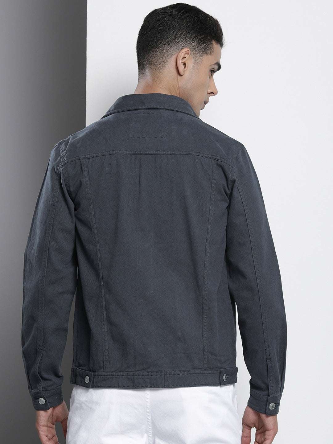 Shop Men Drill Trucker Jacket Online.