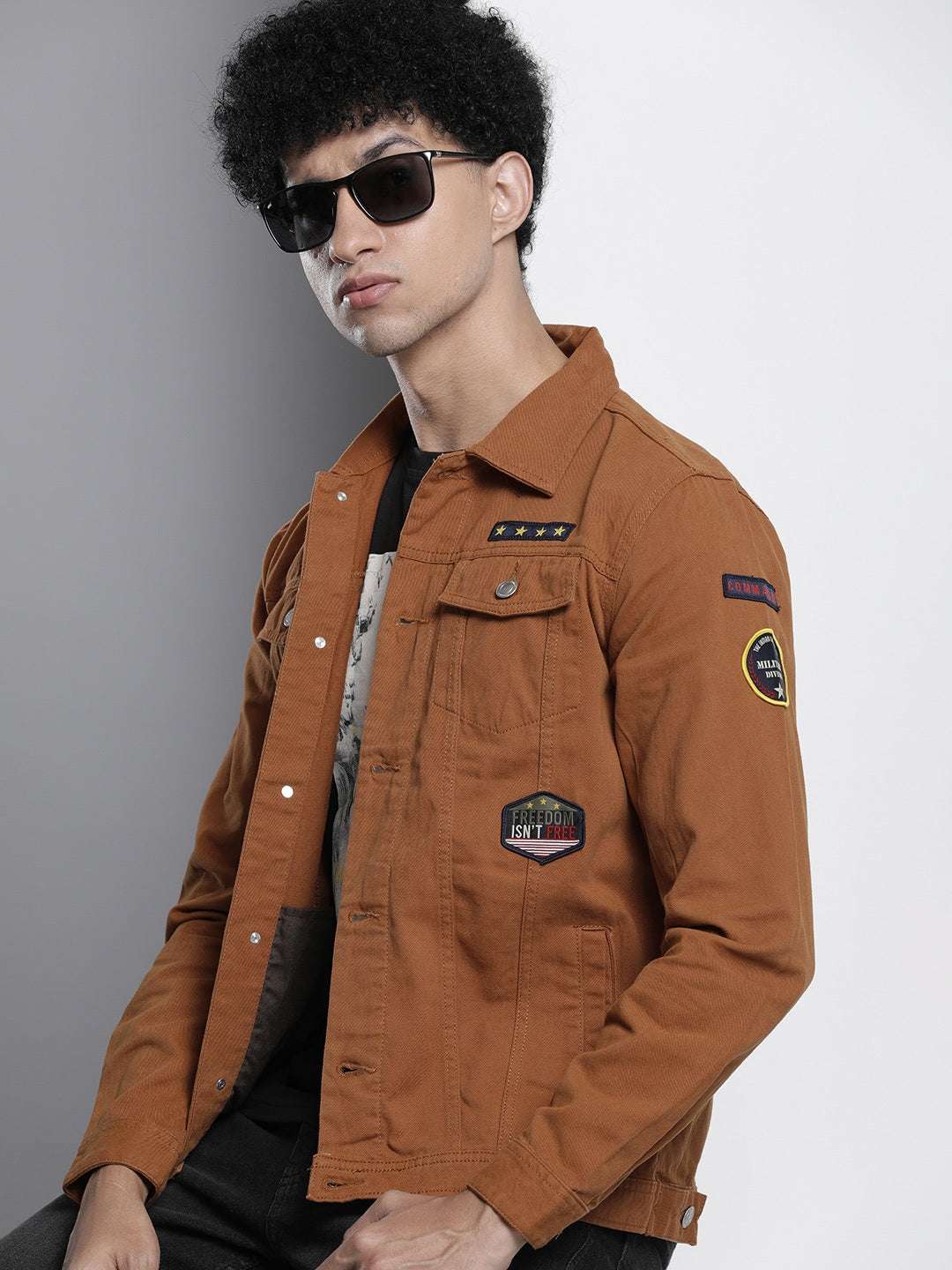 Shop Men Drill Trucker Jacket Online.