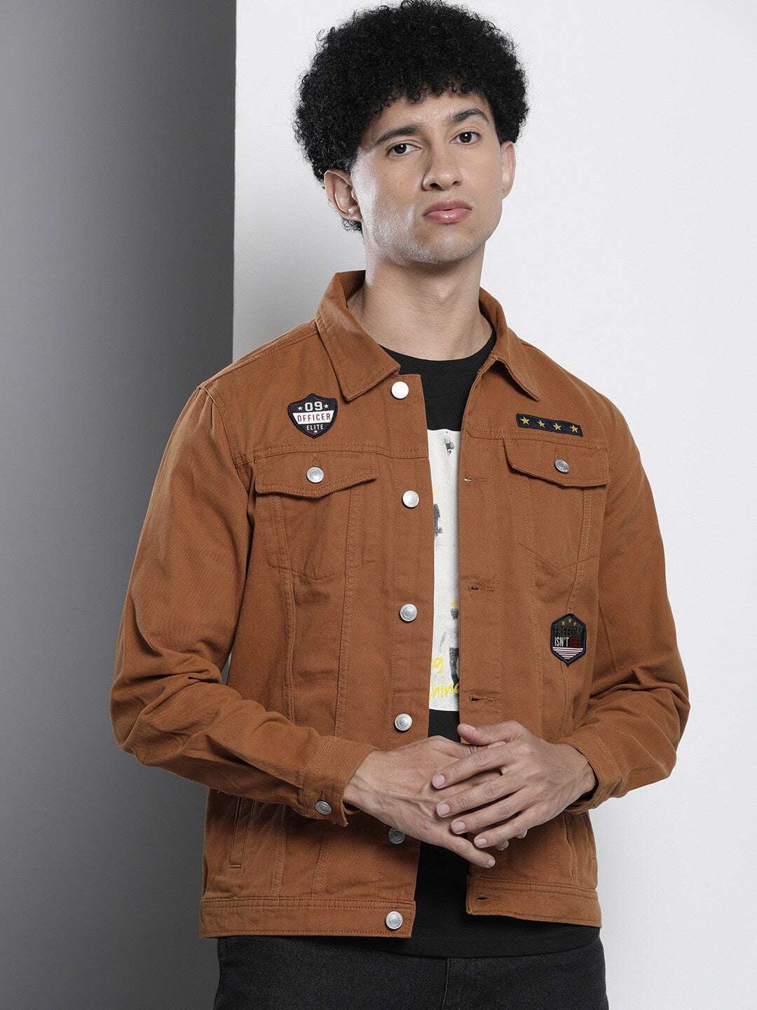 Shop Men Drill Trucker Jacket Online.