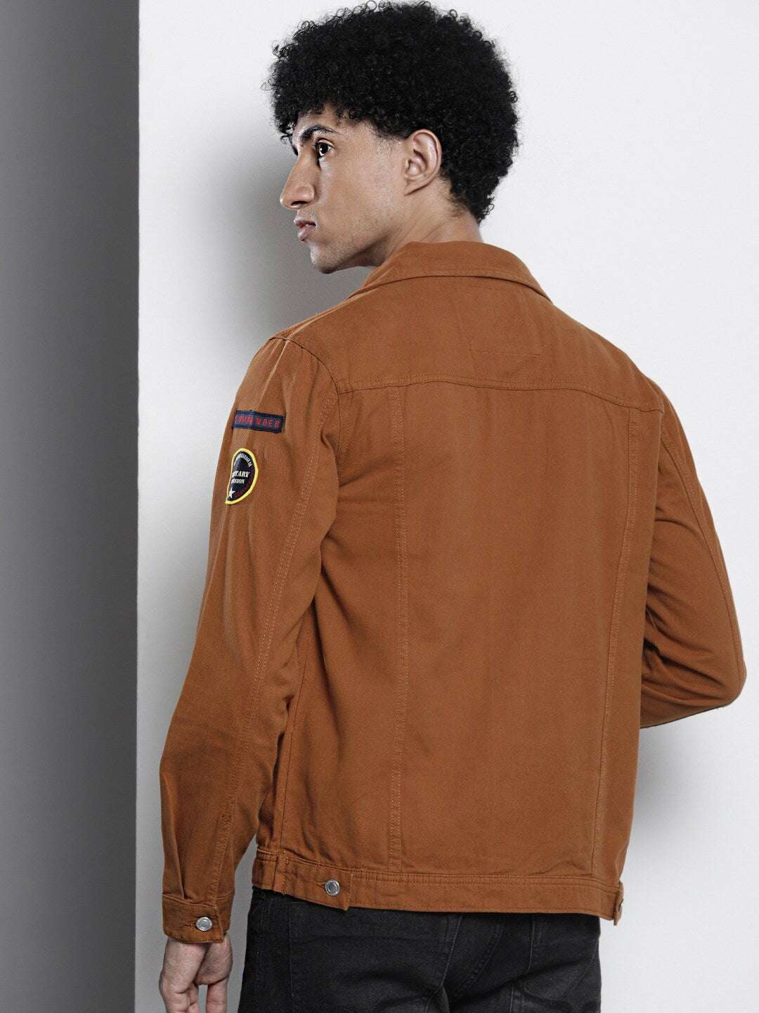 Shop Men Drill Trucker Jacket Online.