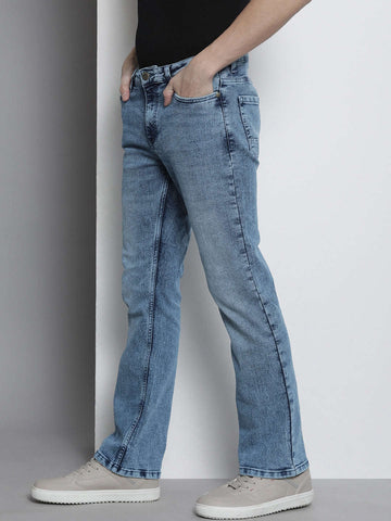 Shop Men G-Noah Distress Boot Cut Fit Jeans Online.