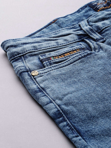 Shop Men G-Noah Distress Boot Cut Fit Jeans Online.