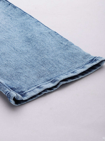 Shop Men G-Noah Distress Boot Cut Fit Jeans Online.